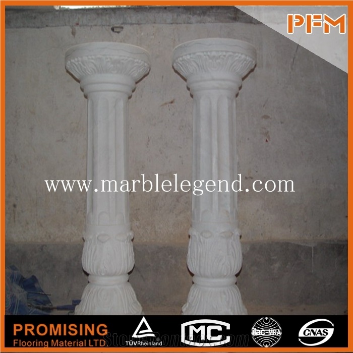 Stone Carved Marble Column, Pillar,Home Decoration Marble Roman Column