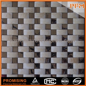 Stone Mosaic Tile with Mesh-Back,Outdoor and Indoor Decoraitve Stone Mosaic Tile