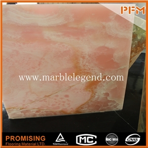 Translucent Pink Precious Stone/ Decorative Onyx Tiles&Slabs,Building Management Projects Pink Onyx Wholesalers