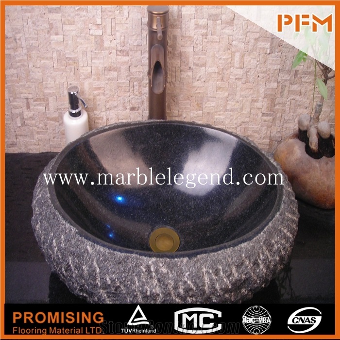 Various Round Shaped Stone China Black Granite Sinks,Hot Sale Stone Basin Sink Directly Factory Price Stone Sink Best Quality Cheap Granite Stone Sink