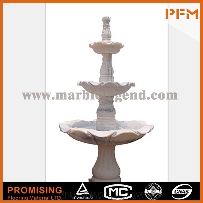 Volakas Marble Europe Popular Marble Water Fountain on Sale