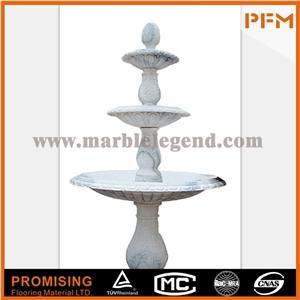 Volakas Marble Nature Wholesale Hand Carved Outdoor Fountain Flower