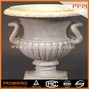 Well Polished Natural Wholesale Marble Flower Pot