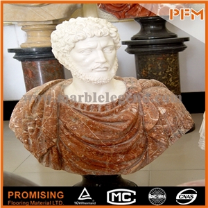 White and Red Marble Sculptured Statue /Western/European Customized Figure Human/ Hand Carving