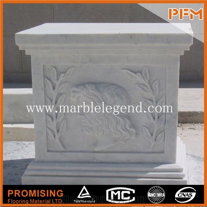 White Marble Columns,Garden Marble Decorative Column