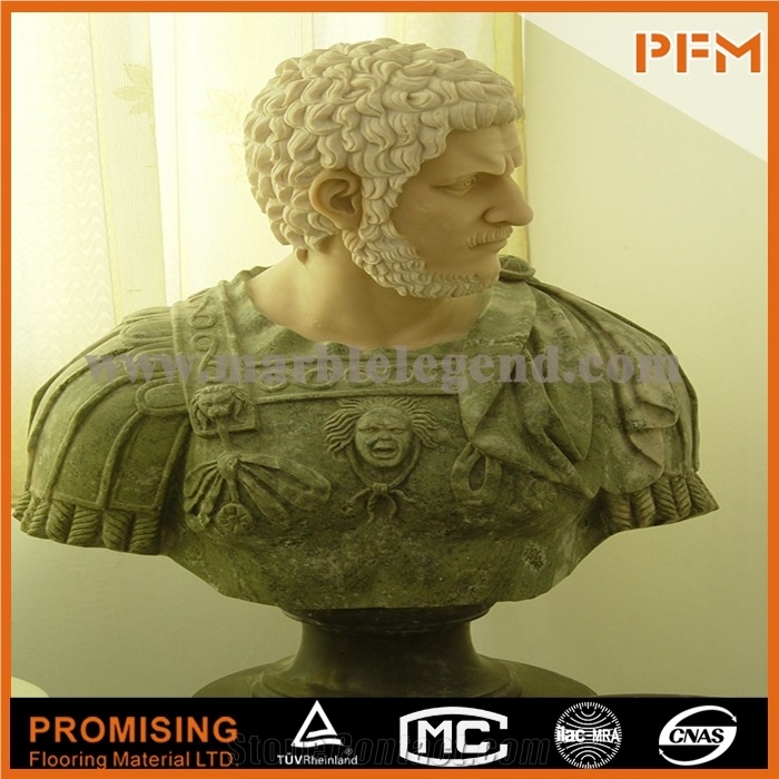 White Marble Man Bust Statue, Hunan White Marble Statues from China
