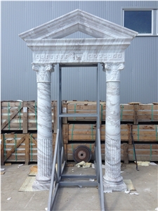 The Entrance Portal Made ​​Of Marble Volakas Marble