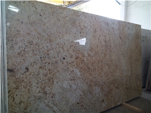 Colonial Gold Granite Slabs, Yellow Polished Granite Flooring and Walling Tiles