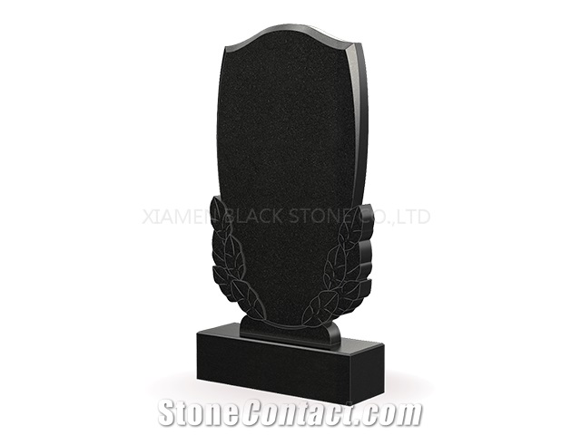 Absolute Black/He Bei Black/Shanxi Black Granite Tombstones,Headstones & Gravestone