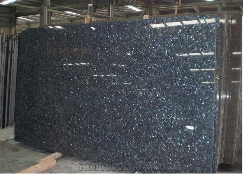 Blue Pearl Granite Tile - Polished