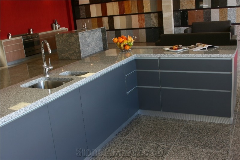 G603 China Grey Granite Kitchen Countertops / Western Design Desk Tops/Vanity Top/Island Tops& Bar Top