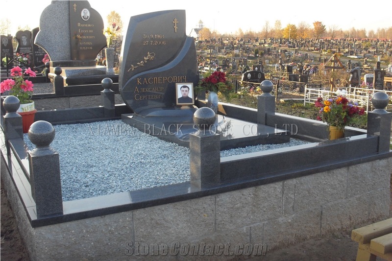 G654,Shanxi Black Indian Red Granite Tombstones, Monuments, Headstones, Gravestone,Double Monuments,Russia Style,Western Style