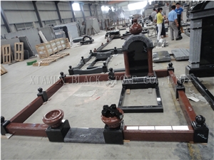 Indian Red Granite Headstone,Western Style and Russia Monuments & Tombstones,Headstones,Gravestone in Our Factory