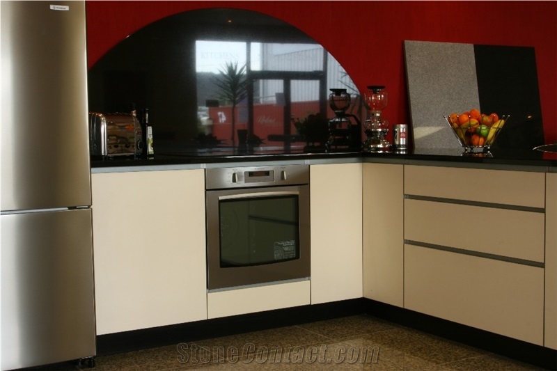 Shanxi Black Absolute Black Granite Kitchen Countertops / Western Design Desk Tops/Vanity Top/Island Top & Bar Top