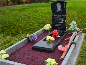 Shanxi Black Granite Monuments, China Black Granite Tombstones & Monuments, Western Style