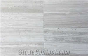 White Wood Vein Marble Tile, China White Marble, Wood-Look Tile for Cladding & Flooring