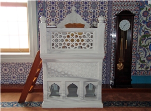 Mosque Sermons Chairs with White Marble