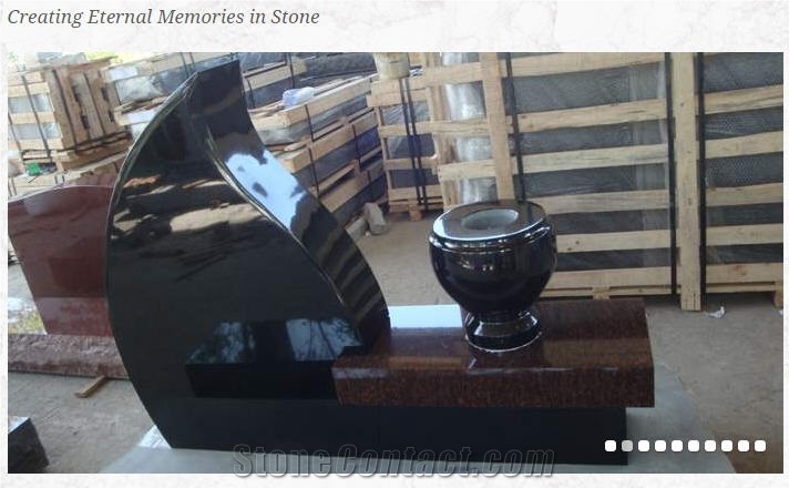 Premium Black Granite Tombstone
