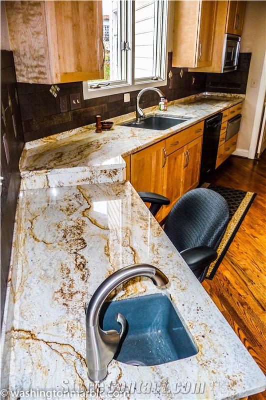 Golden River Granite Kitchen Countertop