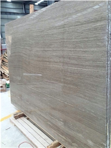 Grey Wooden Slabs & Tiles, Grey Wood Grain Marble Slabs & Tiles