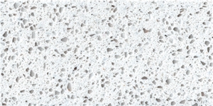 White Artificial Stone Arctic Frost Quartz Stone Nv3040
