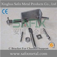 C Bracket System/ Heavy Duty Bracket/ Channel Restraint/ Stone Anchor/ Channel Support for Stone Cladding System