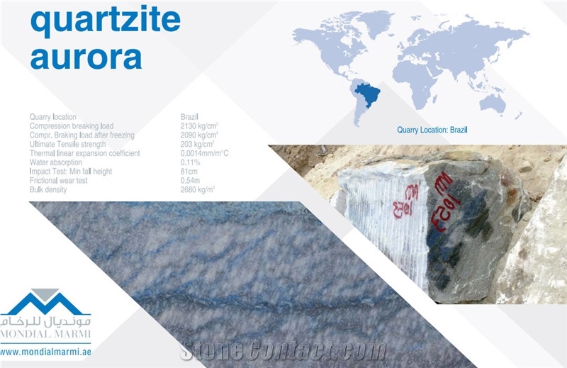 Quartzite Aurora - Aurora Blue Quartzite