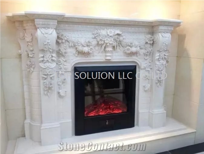 Sandstone Fireplace