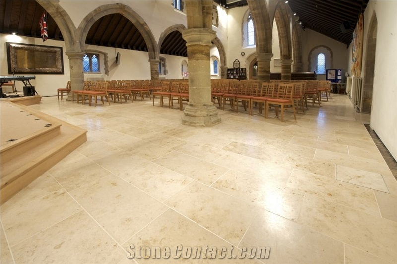 Sienna Limestone Honed Floor Tiles