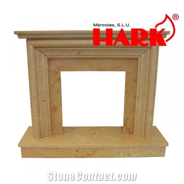 Rosa Portugal Marble Fireplace Model Valencia