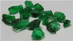 Rough Emeralds, Dark Green Emerald Gemstone & Precious