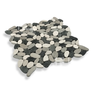 Moroni Sliced Pebbles Mosaic