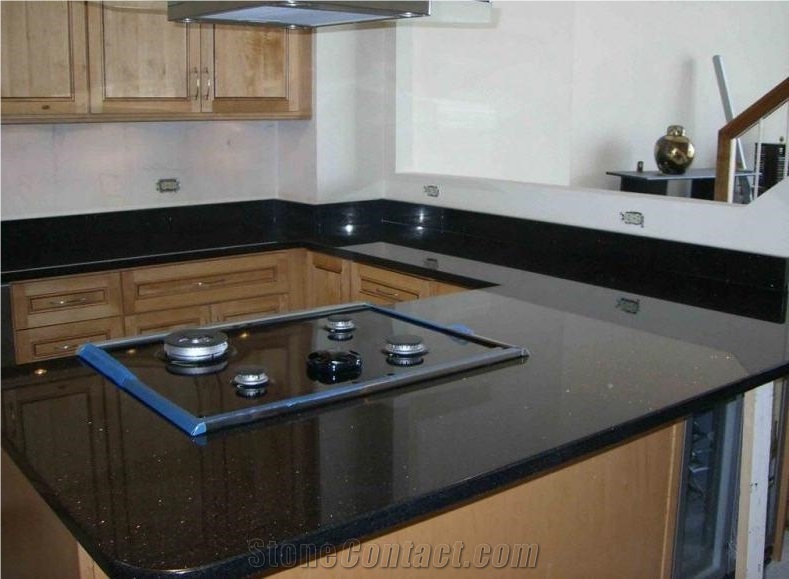 Black Ice Granite Kitchen Countertops from United Kingdom