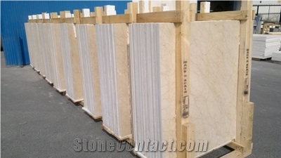 Crema Marfil Marble Tiles 1cm Thickness