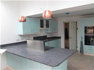 Coral Blue Granite Kitchen Island Countertops