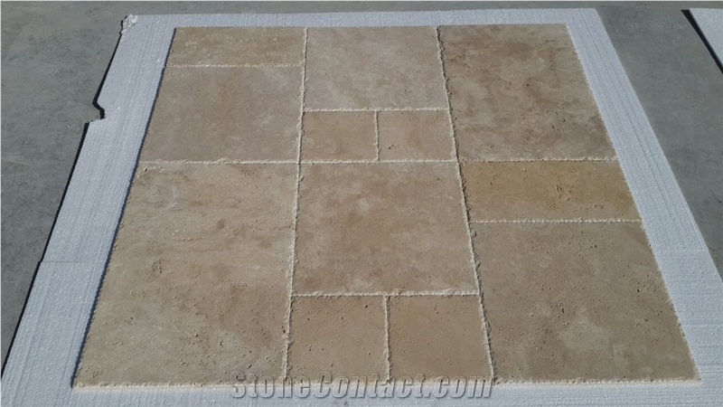 Chiseled edge floor tile