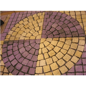 Porphyry Paving Stone Cubic Stone Exterior Pattern