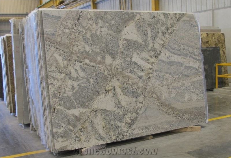 White Fusion Granite Slabs