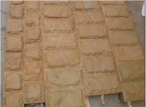 Yellow Wooden Sandstone,China Yellow Sandstone,Natural Sandstone Tiles,Slabs