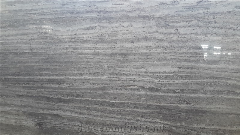 Light Silver Travertine Slabs & Tiles, Iran Grey Travertine