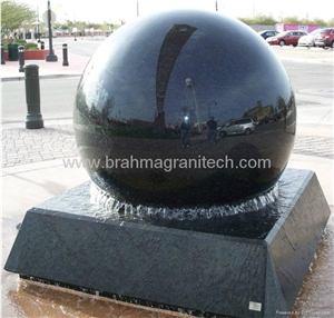 Black Granite Balls,Granite Bal,Sphere Fountain,Ball Fountain