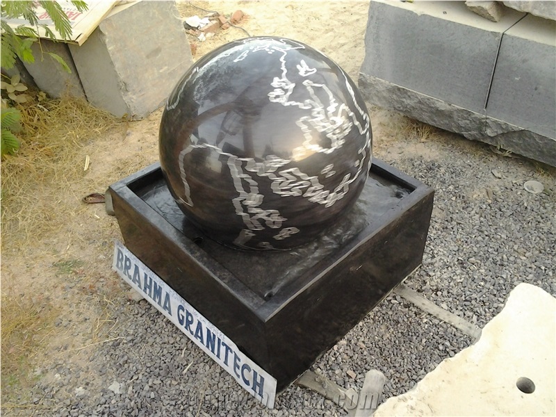 Granite Sphere Fountain, Granite Ball Fountain