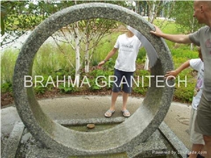 Rolling Circle Fountain,Garden Water Fountain,Granite Fountain Wheel