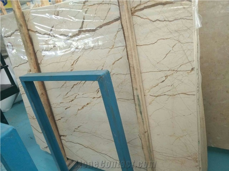 Cream Lunar Marble Slabs,15mm thickness ,  