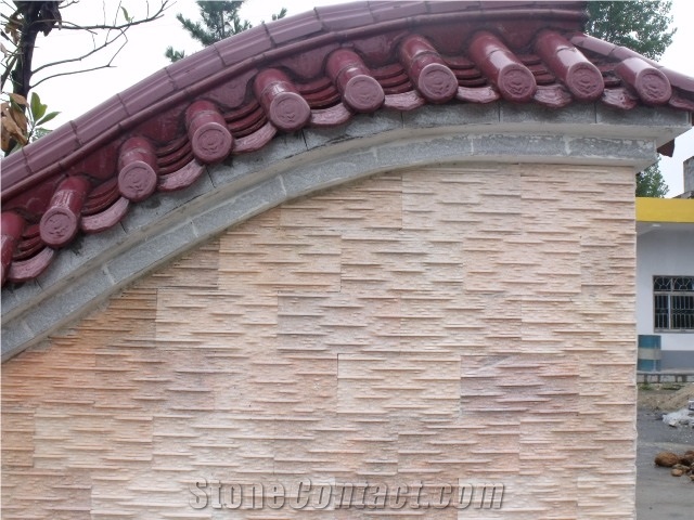 Feature Wall White/Black/Pink Culture Stone, Marble Machine-Cut Face + Handwork Rock,Mulicolor Marble Tile
