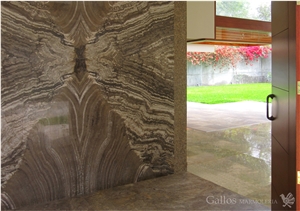 Crater Fantasy Travertine Peru Tiles & Slabs, Brown Travertine Flooring and Walling Tiles Polished