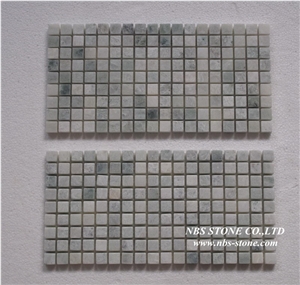Bathroom Wall Tile Square Glass Mixed with Stone Mosaic