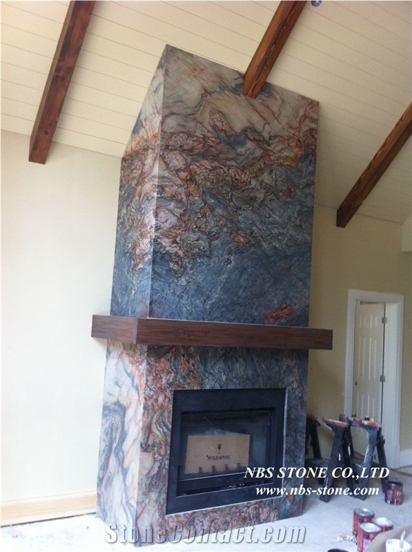 European Popular Style Granite Fireplace1