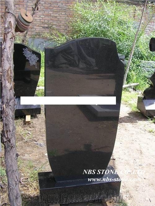 Russia Popular Style Granite Tombstone Sculptured Statue,Hand Carving for Outdoor & Garden