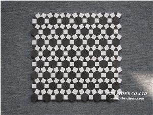 The Most Popular White Mix Grey Stone Mosaic Pattern